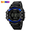 SKMEI For men sports watch health 3D Pedometer Heart Rate Monitor Calorie Counter 50 m Waterproof Digital LED Wrist Watch 1180