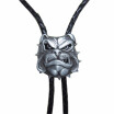 Vintage 3D British Bull Dog Bolo Tie Leather Necklace also Stock in US