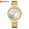 CURREN 9004 Top Luxury Brand Women Quartz Watch Crystal Design Ladies wristwatches relogio feminino