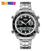 Skmei sports watch mens fashion 30 m Waterproof LED electronic luxury shock watches made of stainless steel double display wrist watch 1204