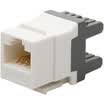 Shanze SAMZHE WAN-618 Category 6 CAT6 Class Gigabit Network Information Module Engineering Grade Gold Plating RJ45 Cable Data Module 180 ° Gray