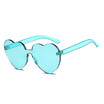SHAUNA Oversize Cute Candy Color Women Heart Sharp Sunglasses Fashion Thick Lens Shades UV400