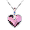 New Heart Letters Love Crystals From Swa Elements Pendant Necklace Charm Necklaces For Women Custom Couple ValentineS Day 19675
