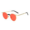 SHAUNA 2018 New Summer Styles Candy Colors Women Round Sunglasses Fashion Men steamPunk Styles Clear Red Lens Glasses UV400