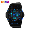 SKMEI Brand For Men Sports Vintage Watch LED Jelly Military Uniform Mens Watches Wrist Watch 50m Waterproof Student Watch