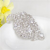 Aiyaya Platinum Plated Leaf Waterdrop High Quality Cubic Zircon Hollow Brooches Bling 4 Colors to Choose