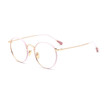 SHAUNA New Women Metal Round Glasses Frame Brand Designer Men Colorful Rim Clear Lens Eyewear