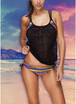 2018 New Sexy Women Strappy Bikini Set Spaghetti Strap Backless Low Waist Thong Biquini Swimwear Swimsuit Black