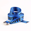 Women Fashion And Leisure Alphabetic printing Double ring buckle Canvas belt