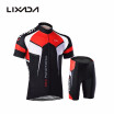 Cycling Shorts Men Breathable Quick Dry Comfortable Short Sleeve Jersey Padded Shorts Cycling Clothing Set Riding Sportswear Sum