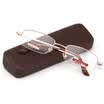 Sunset red reading glasses men PC wings plus hard lenses AX3103 200 degrees