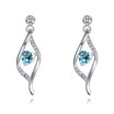 Heart Crystal from Austrian Drop Earrings For Women Fashion Jewelry Valentines Day Gift High Quality Accessories 28903