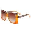 SHAUNA Oversize Women Square Sunglasses Fashion Ladies Double Colors Frame Gradient Lens Shades UV400