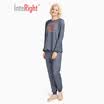 INTERIGHT home service men&womens head print home service suit mens Tibetan blue XL