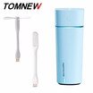 TOMNEW 3 in 1 Mini Cool Mist Humidifier 240ML Ultrasonic Two-Modes Air Diffuser with USB Fan&LED Lamp for Home Office or Car