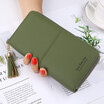 2018 New Style Simple Casual Lady Wallet Purse Two Fold Long Zipper Horizontal Handbag