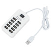 High Speed USB HUB 10 Ports USB 20 Splitter with Micro USB Charging Interface for Windows XP Vista 7 8 10 Linux Mac OS
