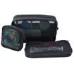Bolsa de maquillaje de malla de viaje de piel de la belleza negro 3 sets Bolsa de lavado de bolsa de lavado transparente portátil MF0622 bolsa de almacenamiento de cosméticos de gran capacidad