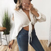 Fashion Women Casual Tank Crop Tops Vest Blouse Off Shoulder Long Sleeve T-Shirt