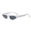 SHAUNA Flat Top Women Small Cat Eye Sunglasses Metal Hinge Fashion Glasses UV400 Protection