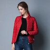 Women Down Jackets solid color cotton-padded coat
