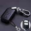 Huashi Honda crv Lingpai xrv Civic Accord Binzhi Jiede Fit Crown Road Leather Car Key Case Set Buckle Two Key Smart - All Black