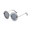 SHAUNA Trending Little Bee Decoration Candy Color Women Round Sunglasses Fashion Men Glasses UV400
