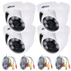 Romacci KKmoon 1080P AHD Cámara Domo CCTV 20MP 128 CMOS 6pcs Matriz IR LEDS Visión Nocturna IRCUT Interior De Seguridad Para El Hogar