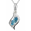 Necklaces Pendants Vintage Bijoux For Women Best Gift Made With Crystals from Austrian Elements White Gold Plated 13058