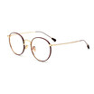 SHAUNA New Women Metal Round Glasses Frame Brand Designer Men Colorful Rim Clear Lens Eyewear