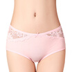 Hengyuan Xiang underwear lace lace cotton underwear women low waist briefs 4 gift box XL code