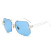 SHAUNA New Arrival Summer Styles Candy Color Women Rimless Square Sunglasses Oversized Men Tint Lens Sun Glasses UV400