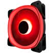 JONSBO Crystal Light FR-701 Red 12CM chassis fan inside&outside circle LED lighting fan motherboard 3PIN interface power D-port interface