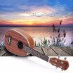 21" Pineapple-shaped Soprano Ukulele Sapele Ukelele Matte