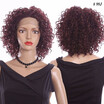 14inch Short Kinky Curly Wigs High Temperature Synthetic Lace Front Wig For Women Free Part Natual Full Black Wigs