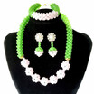 Wedding African Beads Jewelry Set Handmade Red Imitation Coral Fashion Women Necklace Nigerian Bridal Beads Costume Jewelry Sets