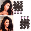 Glary Peruvian Virgin Hair Wefts Body Wave Wholesale Human Hair Weaves 3 Bundles Cheap Human Hair Natural Black Color