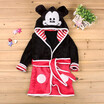 Baby Boys Robe For Girls 2018 Childrens bathrobe Minnie Mickey Soft Velvet Robe Pajamas Coral Baby Kids Warm Clothes 2-6Y