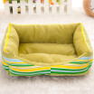 Letskeep Dog Bed Nest Cat Sofa for Puppy Home House for Small Dog Soft Material Cushion Pet Winter Warm Rainbow Stripe