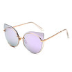 SHAUNA Oversize Women Cat Eye Sunglasses Fashion Lady Candy Colors Purple Rimless Glasses UV400