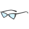 SHAUNA Laser Engraving Classic Women Triangle Sunglasses Fashion Men Clear Red Lens Glasses UV400