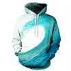 QYDM0125Mens Hoodie 3D Printed Women Pullover Sweater