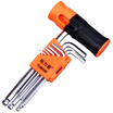 Extension wrench 9 piece hex wrench set afterburner inch inch six-way afterburner auxiliary handle set TU6029