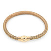 Net Wire Round Stainless Steel Bangle Magnetic Clasp
