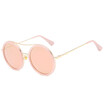 Round Luxury Sun Glasses Brand Designer Ladies Oversized Crystal Sunglasses Women Big Frame oval Mirror Sun Glasses UV400