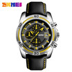 SKMEI Watch Fashion For Men Leather Top Luxury Military Quartz Wrist Watch Waterproof Outdoor Sports Watch Relogio Masculino 9156
