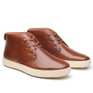 Mens Lace Casual Leather Booties