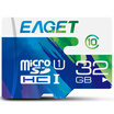 EAGET F2 32GB Class10 high speed mobile phone memory card MicroSDHC UHS-I tablet computer driving recorder memory card TF card color