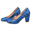 IDIFU Womens Elegant Floral Print Round Toe Low Cut Wide Width Work Shoes Block Heel Pumps IDIFU Womens Elegant Floral Print Round Toe Low Cut Wide Width Work Shoes Block Heel Pumps