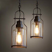 Baycheer HL422436 6 Wide Single Light Traditional Style Glass LED Pendant in Rust